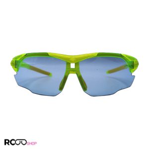 عکس از عینک ورزشی با فریم و دسته سبز رنگ، 3 کاوره و نیم فریم مدل 9191-c9