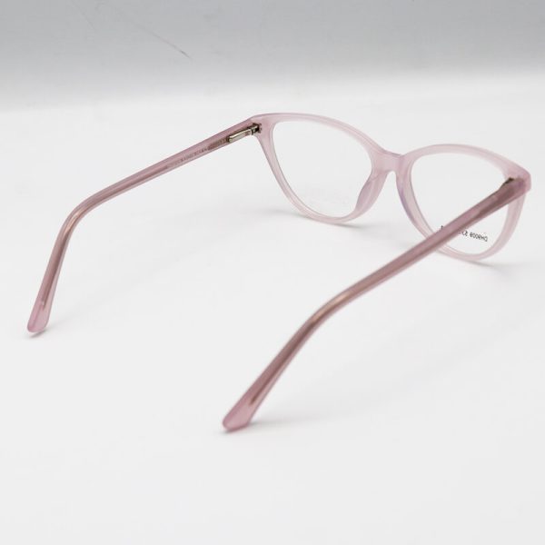 عکس از عینک طبی از جنس استات با فریم یاسی، چشم گربه ای برند chanel مدل dh9009
