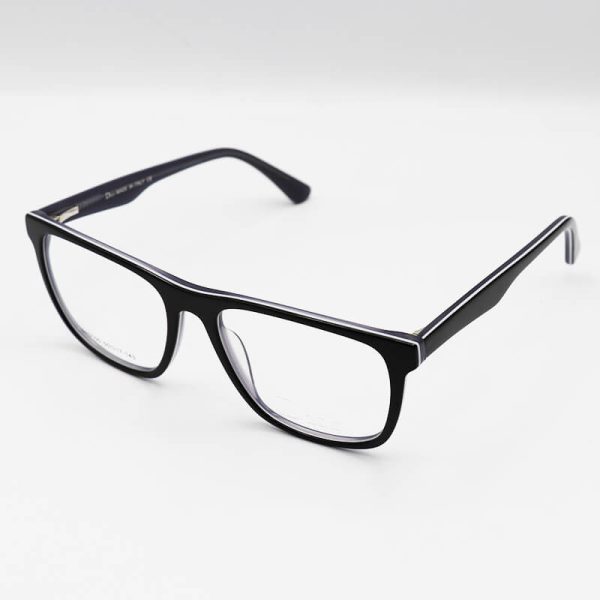 عکس از عینک طبی استیت با فریم مشکی و مربعی شکل برند dior مدل dh9100