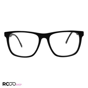 عکس از عینک طبی استات با فریم مشکی و مربعی شکل برند دیور مدل dh9100
