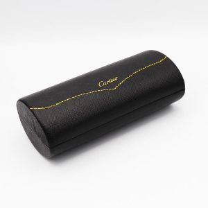 عکس از پک اورجینال عینک برند کارتیه Cartier مشکی رنگ و با تمام تجهیزات مدل 992266