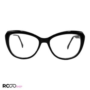 عکس از عینک طبی گوچی با فریم گربه ای، مشکی رنگ و از جنس کائوچو مدل 8813