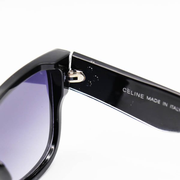 عکس از عینک آفتابی celine با دسته دو رنگ، فریم مشکی و عدسی دودی تیره مدل ml6005