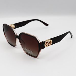 عکس از عینک آفتابی GUCCI با فریم قهوه ای رنگ و لنز سایه روشن پلاریزه مدل P2215
