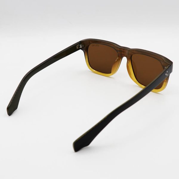 عکس از عینک آفتابی سلین با فریم دو رنگ، ویفرر، عدسی تیره و قهوه ای رنگ مدل m688