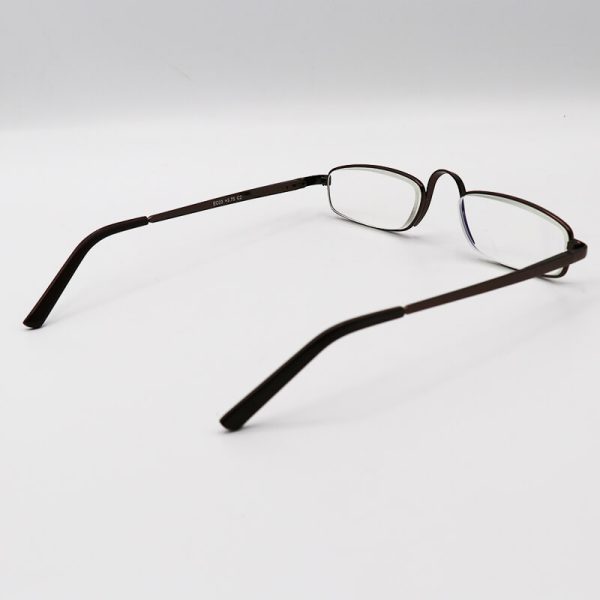 عکس از عینک مطالعه با فریم فلزی، مشکی و دسته فنری (آنتی رفلکس) مدل ec03