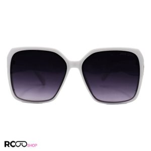 عکس از عینک دودی زنانه با فریم سفید، شاین دار و لنز تیره برند جیمی چو مدل 7204
