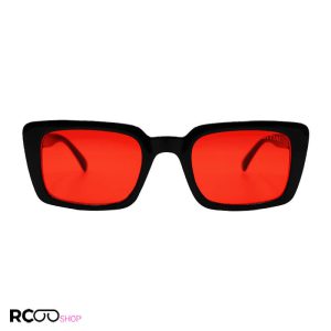 عکس از عینک دید در شب با فریم مستطیلی شکل، مشکی و عدسی قرمز دیتیای مدل 3167
