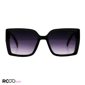 عکس از عینک آفتابی زنانه با فریم مشکی رنگ، مربعی شکل و لنز سایه روشن شنل مدل 6929