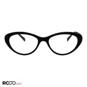 عکس از عینک طبی زنانه با فریم گربه ای، مشکی رنگ و جنس tr90 برند sooha مدل 258