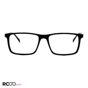 عکس از عینک طبی با فریم مشکی رنگ، مستطیلی و tr90 برند سها sooha مدل 117
