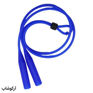 عکس از بند عینک از جنس سیلیکونی با رنگ آبی و مهره دار مدل 992361
