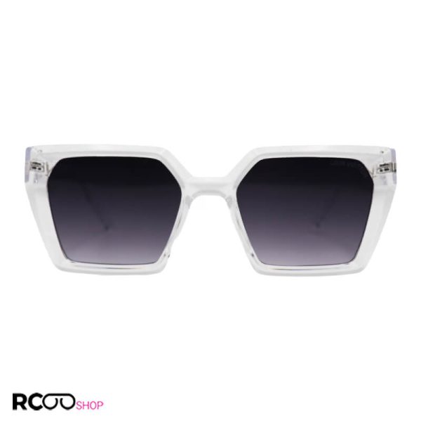 عکس از عینک آفتابی لویی ویتون با فریم بی رنگ و شفاف، گربه ای و عدسی تیره مدل 88005
