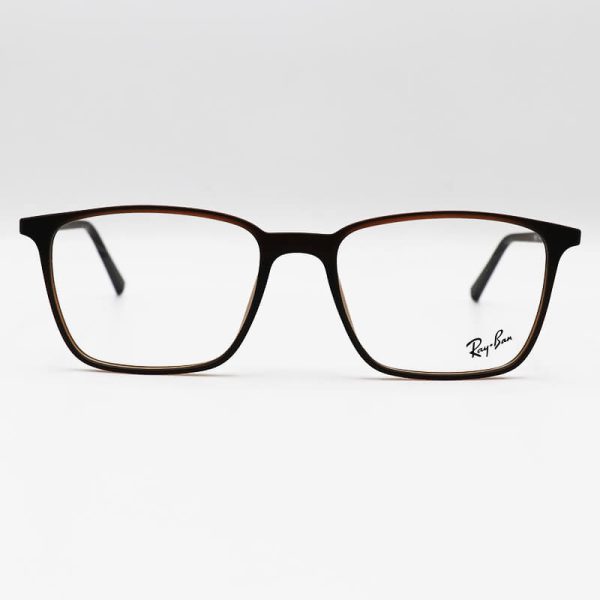 عکس از عینک طبی کاوردار tr90، مستطیلی شکل با کاور قهوه ای و پلاریزه برند ریبن مدل rx7083