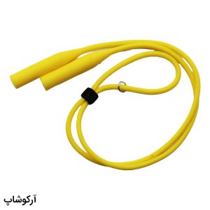 عکس از بند عینک از جنس سیلیکونی با رنگ زرد و مهره دار مدل 992363