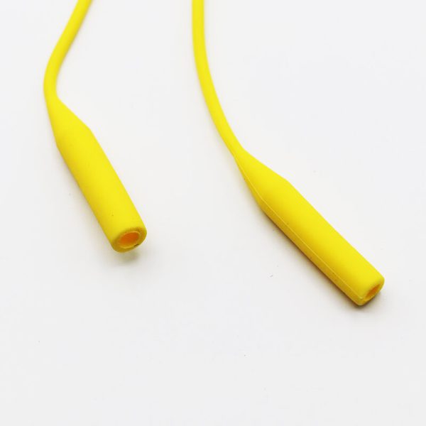 عکس از بند عینک از جنس سیلیکونی با رنگ زرد و مهره دار مدل 992363
