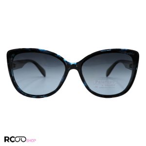 عکس از عینک آفتابی gucci با فریم چشم گربه‌ای، دو رنگ، دسته مشکی و لنز پلرایزد مدل p2286