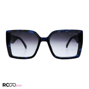 عکس از عینک آفتابی لویی ویتون با فریم مشکی و آبی و مربعی شکل مدل 7225