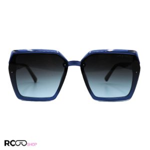 عکس از عینک آفتابی louis vuitton با فریم آبی رنگ، مربعی شکل و لنز دودی سایه روشن مدل 6856