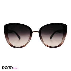 عکس از عینک آفتابی زنانه gucci با فریم قهوه ای، چشم گربه ای و لنز قهوه ای مدل 7257