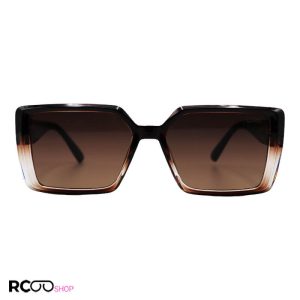 عکس از عینک آفتابی dior با فریم مستطیلی، قهوه ای رنگ و لنز تیره مدل 8945