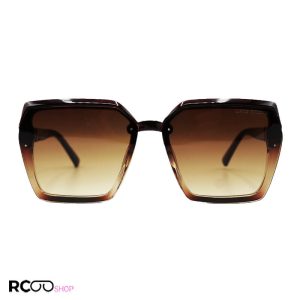 عکس از عینک آفتابی louis vuitton با فریم قهوه‌ای، مربعی شکل و لنز قهوه ای سایه روشن مدل 6856