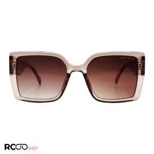 عکس از عینک آفتابی لویی ویتون با فریم عسلی رنگ، مربعی شکل و لنز قهوه ای مدل 7225