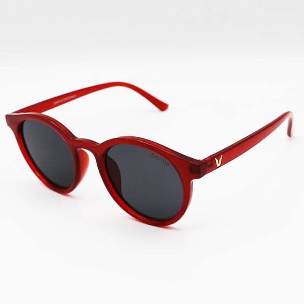 عکس از عینک آفتابی با فریم گرد، قرمز رنگ و لنز دودی تیره جنتل مانستر مدل z3289