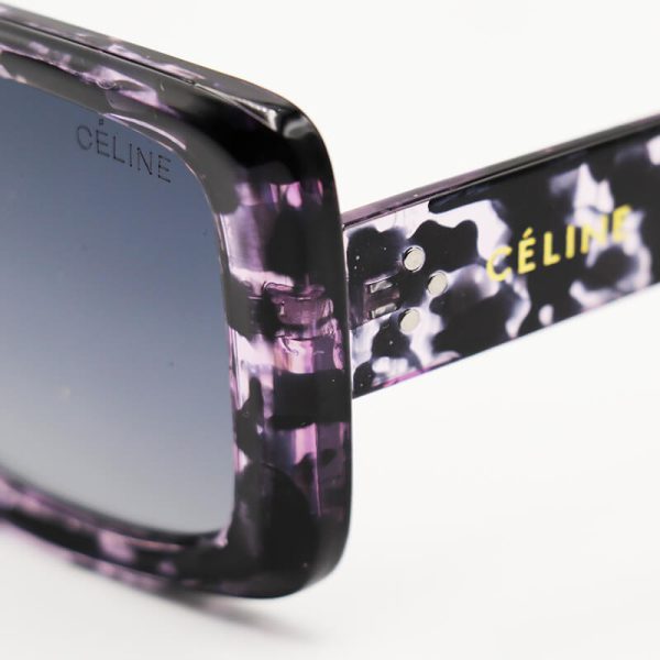 عکس از عینک آفتابی سلین مربعی شکل با فریم چند رنگ و لنز تیره مدل 7228