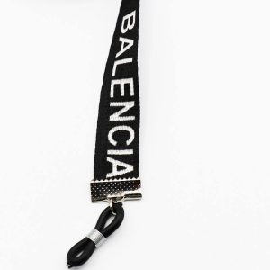 عکس از بند عینک نواری Balenciaga با رنگ مشکی و از جنس پارچه‌ای مدل 992527