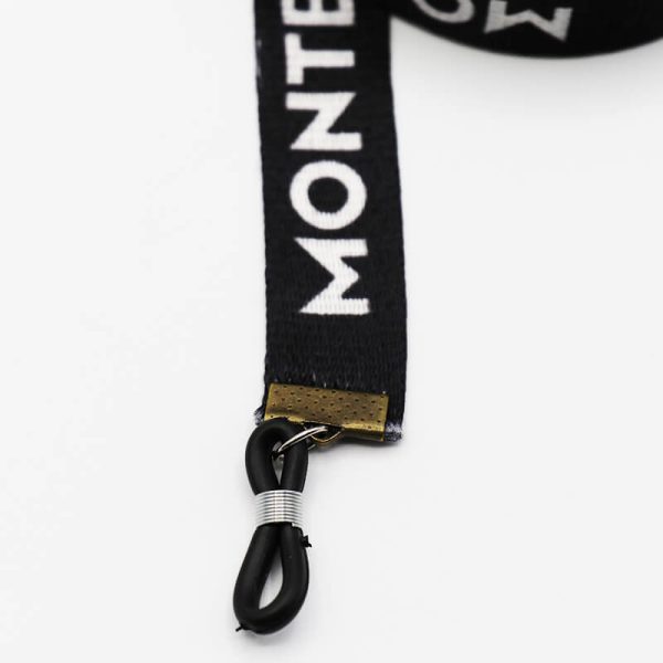 عکس از بند عینک نواری مونت بلنک montblanc با رنگ مشکی و از جنس پارچه‌ای مدل 992553