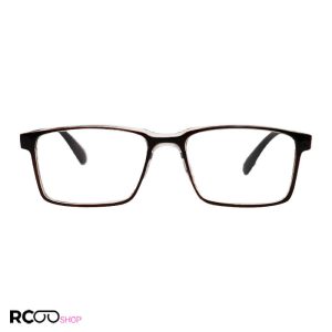 عکس از عینک مطالعه کریستالی قهوه‌ای رنگ، مستطیلی و از جنس کائوچو مدل 5931