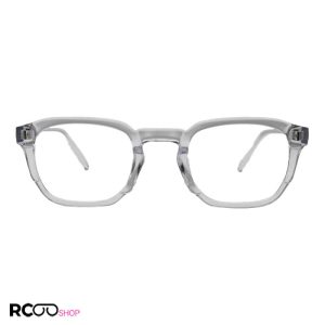 عکس از عینک بلوکات با فریم بی رنگ و شفاف، از جنس کائوچو، شکل مستطیلی مدل 2324
