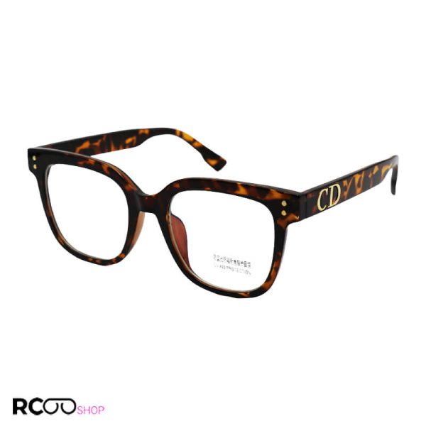 عکس از عینک بلوکات با فریم رنگ هاوانا، از جنس کائوچو و شکل ویفرر مدل cd66002