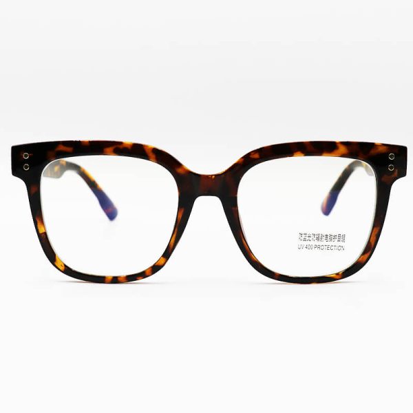 عکس از عینک بلوکات با فریم رنگ هاوانا، از جنس کائوچو و شکل ویفرر مدل cd66002
