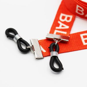 عکس از بند عینک نواری Balenciaga با رنگ نارنجی و از جنس پارچه‌ای مدل 992534