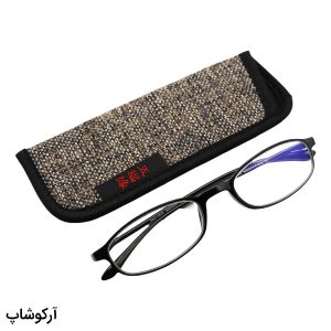 عکس از عینک مطالعه با فریم tr، نشکن، سبک، مشکی رنگ و عدسی آنتی رفلکس مدل 20nx003