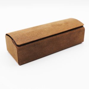 عکس از قاب عینک مگنتی از جنس مخمل نرم و رنگ قهوه ای مدل 992575
