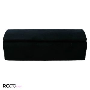 عکس از کیف عینک مگنتی از جنس مخمل نرم و رنگ سبز تیره مدل 992573