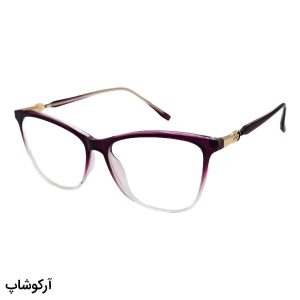 عکس از عینک طبی یا فریم چشم گربه ای، بنفش رنگ، از جنس کائوچو و لولا فنری gucci مدل yk6601