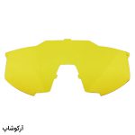 عکس از عینک ورزشی با فریم مشکی و بنفش رنگ، 3 لنز قابل تعویض و تجهیزات کامل مدل 8119-C5