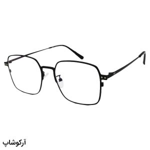 عکس از فریم عینک چند کاوره با فریم رنگ مشکی، مربعی شکل و از جنس آلومینیوم مدل 7013