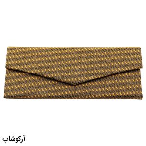 عکس از کیف عینک کتابی و مثلثی شکل با رنگ قهوه ای (تاشو) مدل 992603