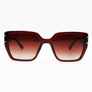 عکس از عینک آفتابی زنانه LOUIS VUITTON با فریم قهوه ای، مربعی شکل و لنز قهوه ای هایلایت مدل M9038