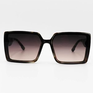 عکس از عینک آفتابی مربعی شکل GUCCI با فریم هاوانا، از جنس کائوچو و لنز قهوه ای هایلایت مدل 3374