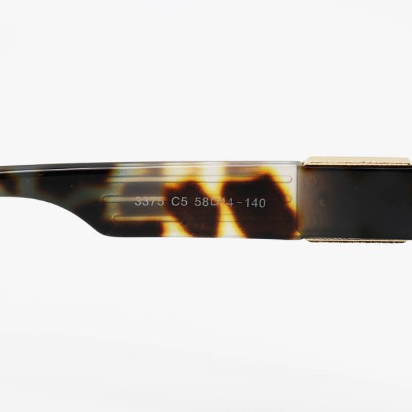 عکس از عینک آفتابی louis vuitton مربعی شکل، هاوانا و پلنگی و لنز قهوه ای سایه روشن مدل 3375