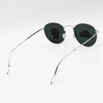 عکس از عینک آفتابی RAY-BAN با فریم گرد، نقره ای رنگ، عدسی سنگ و رنگ دودی تیره مدل 3447
