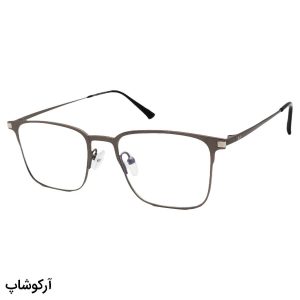 عکس از فریم عینک چند کاوره با فریم رنگ نوک مدادی، مربعی شکل و از جنس آلومینیوم مدل 7012