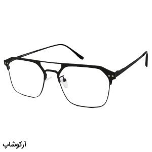 عکس از فریم عینک طبی چند کاوره با فریم رنگ نوک مدادی، مربعی شکل، از جنس آلومینیوم و دو پل بینی مدل 7028