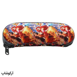عکس از کیف عینک بچه‌گانه زیپ دار با طرح پرنسس ها Princess مدل 992697